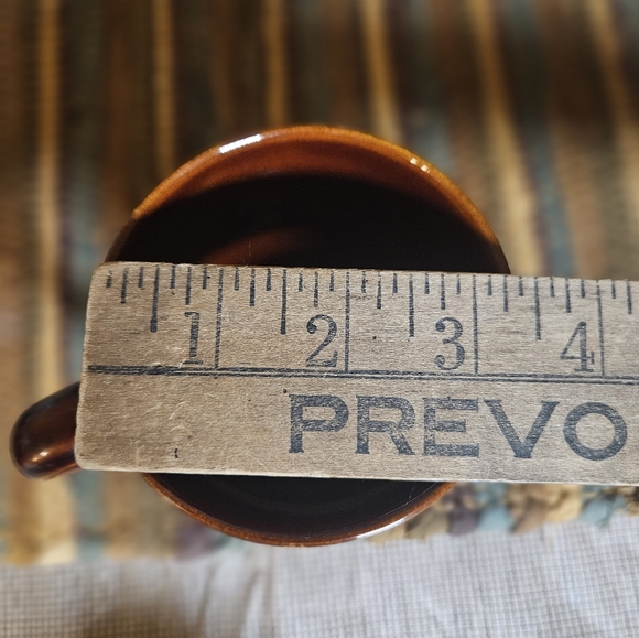 Lot Of 2 Sango Avanti Brown Coffee Cup Mug Stoneware Stripes Sand Retired 4722 - Picture 9 of 10